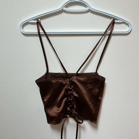 H&M lace up bustier top - Picture 2 of 2